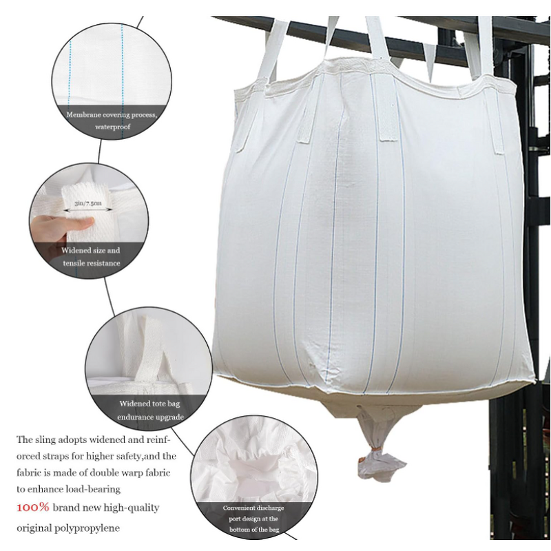 FIBC Bulk Bag Factory - 1 Ton with Spout Bottom for Industrial Sand