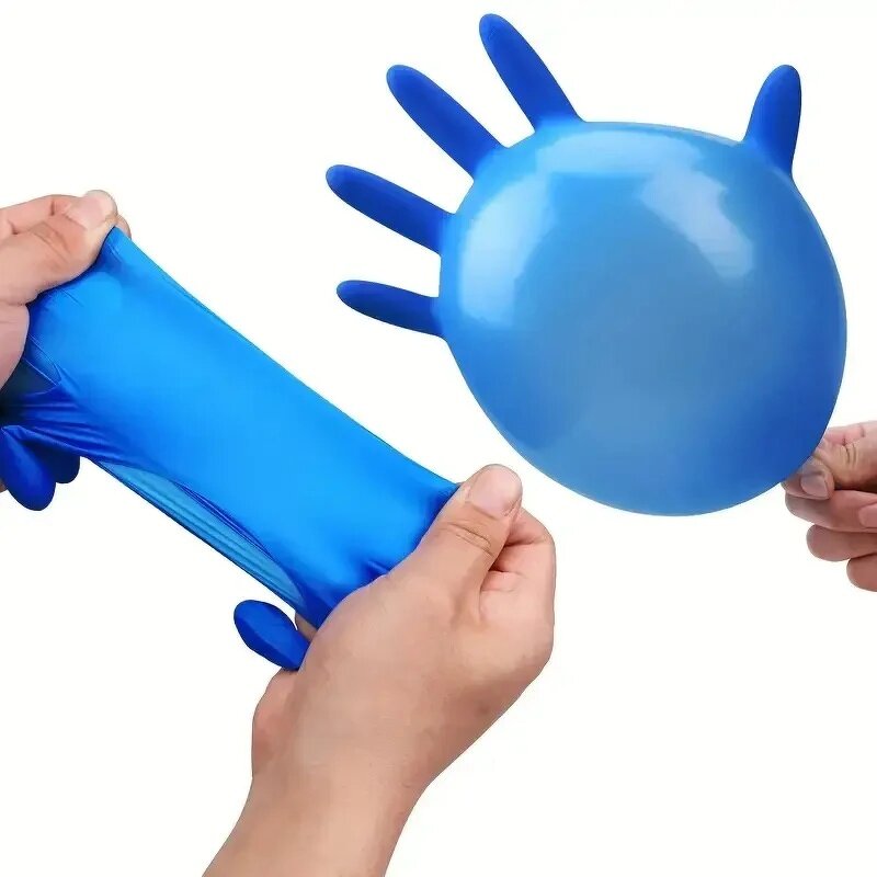 Nitrile Gloves Factory - Powder-Free Blue for Household Cleaning Kitchen