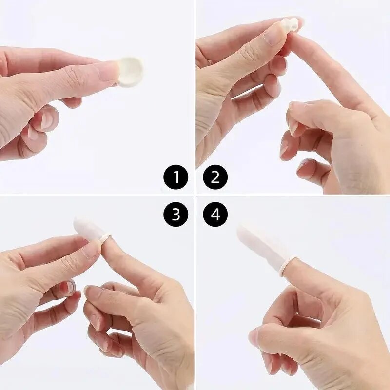 Finger Cots Factory - 100pcs Multi-Color Disposable Anti-Slip Latex