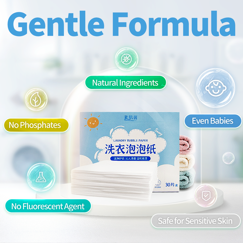 Laundry Sheet Manufacturer - Free Sample Custom Size Long Lasting Fabric Softener Stain Removal