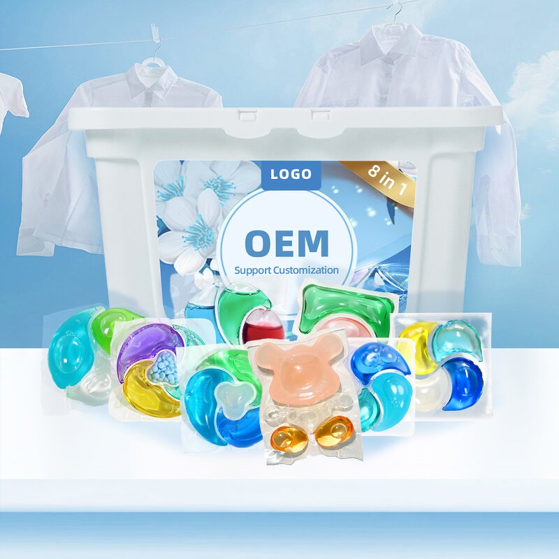 Laundry Capsules Manufacturer - Free Sample Custom Logo 4-in-1 Fruit Fragrance Anti-Static