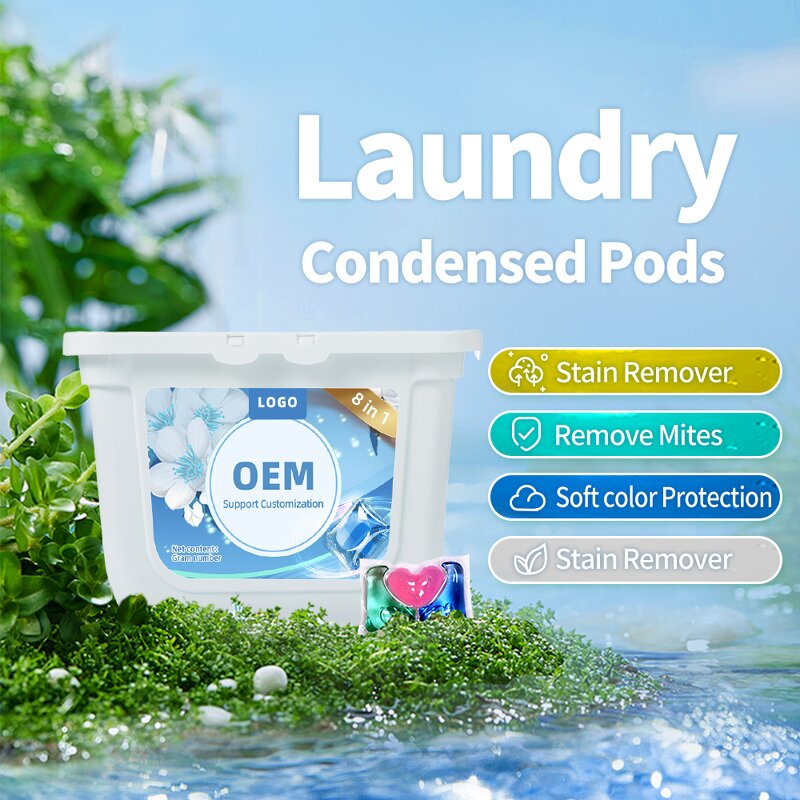 Laundry Detergent Pods Manufacturer - Free Sample Hot Sale 10g Concentrated 8X Cleaning Power