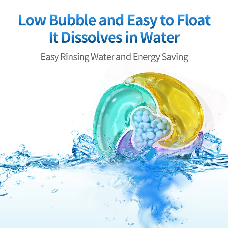 Laundry Capsules Manufacturer - Free Sample Custom Logo 4-in-1 Fruit Fragrance Anti-Static