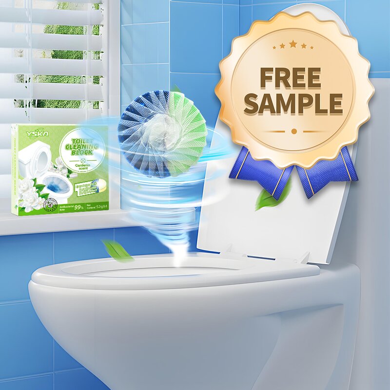Truck Stop Toilet Tablets Manufacturer - Free Sample Blue Solid Disposable Lemon Odor Control