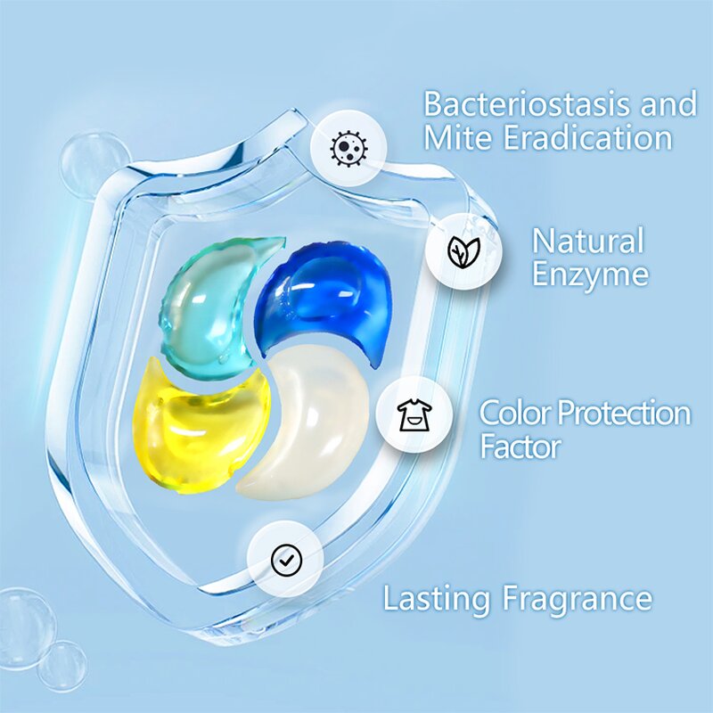 Fabric Softener Pods Manufacturer - Free Sample Family-Size Concentrated Anti-Mite Flower Scent