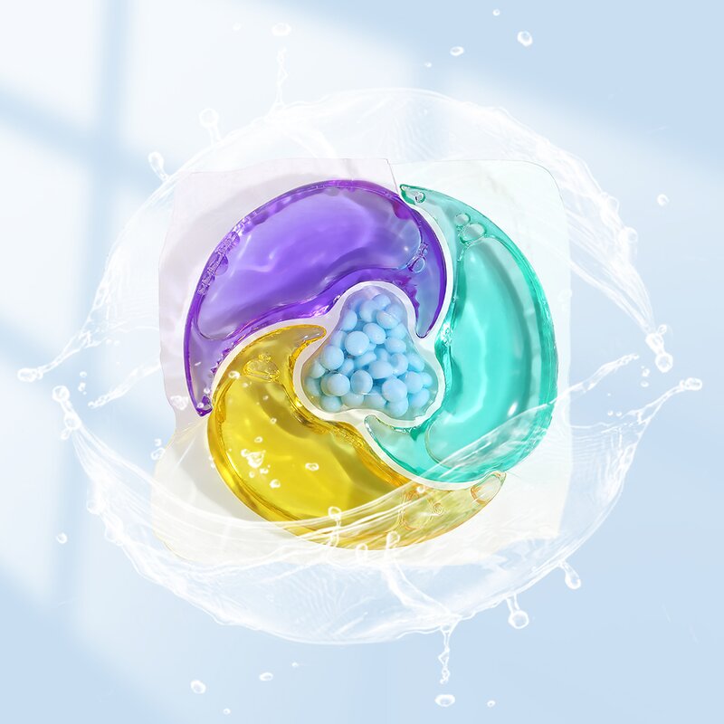 Laundry Capsules Manufacturer - Free Sample Custom Logo 4-in-1 Fruit Fragrance Anti-Static