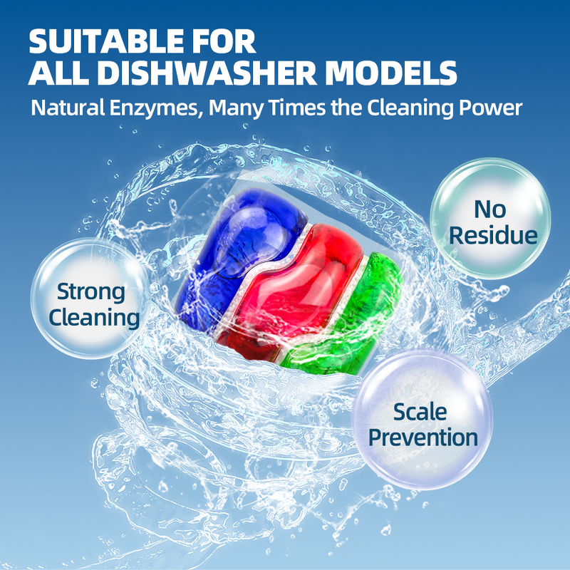Dishwasher Tablets Manufacturer - High-Performance Multi-Purpose Grease Cutting Stain Removal