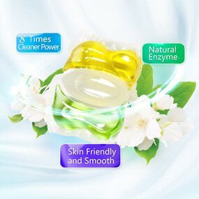 Laundry Capsules Manufacturer - Free Sample Premium 3-in-1 Strong Fragrance Quick Dissolve