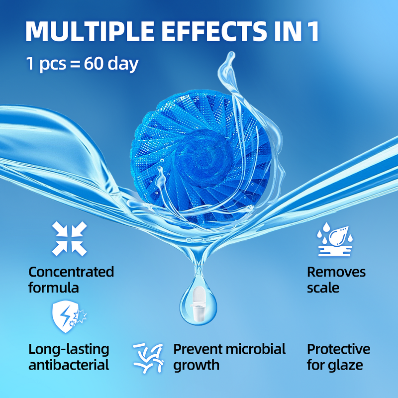 Truck Stop Toilet Tablets Manufacturer - Free Sample Blue Solid Disposable Lemon Odor Control