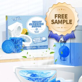 Toilet Cleaning Block Manufacturer - Free Sample Disposable Eco-Friendly Solid Blue Automatic