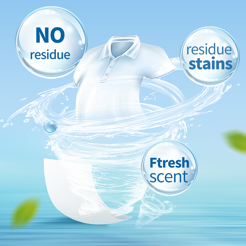 Laundry Sheet Manufacturer - Free Sample Custom Size Long Lasting Fabric Softener Stain Removal