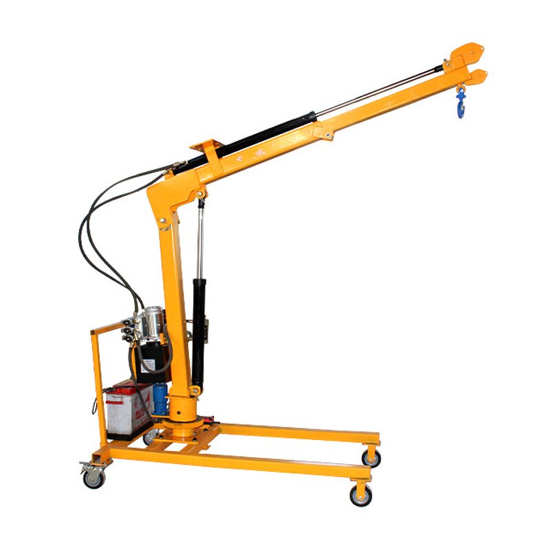 Mini Truck Crane Factory - Portable 1000kg Telescopic Boom Electric Mobile