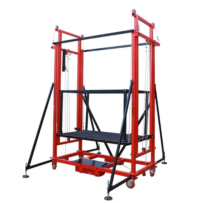Electric Scaffold Lift Factory - Foldable High-Duty 300-500kg 2-12m Boom