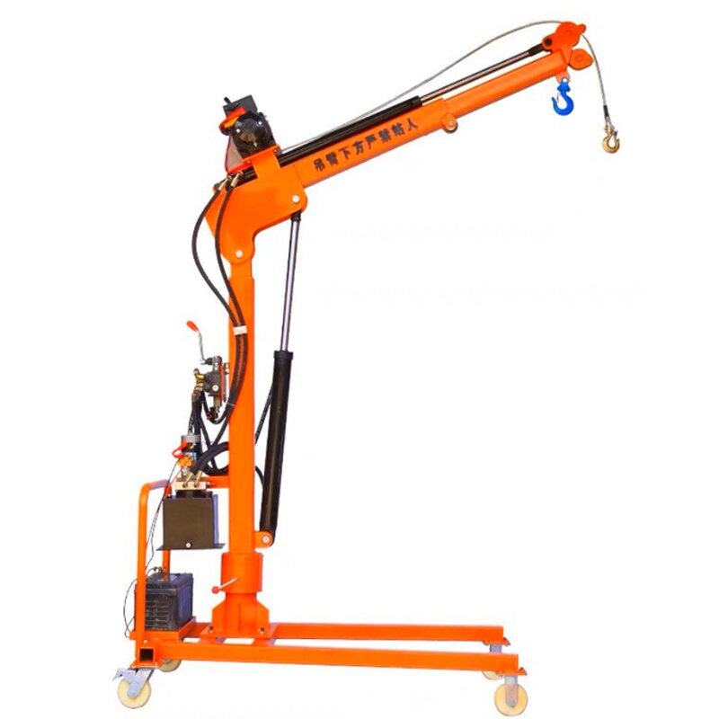Vehicle-mounted Crane Manufacturer - 1 Ton Electric with Cable Hoist Remote Control