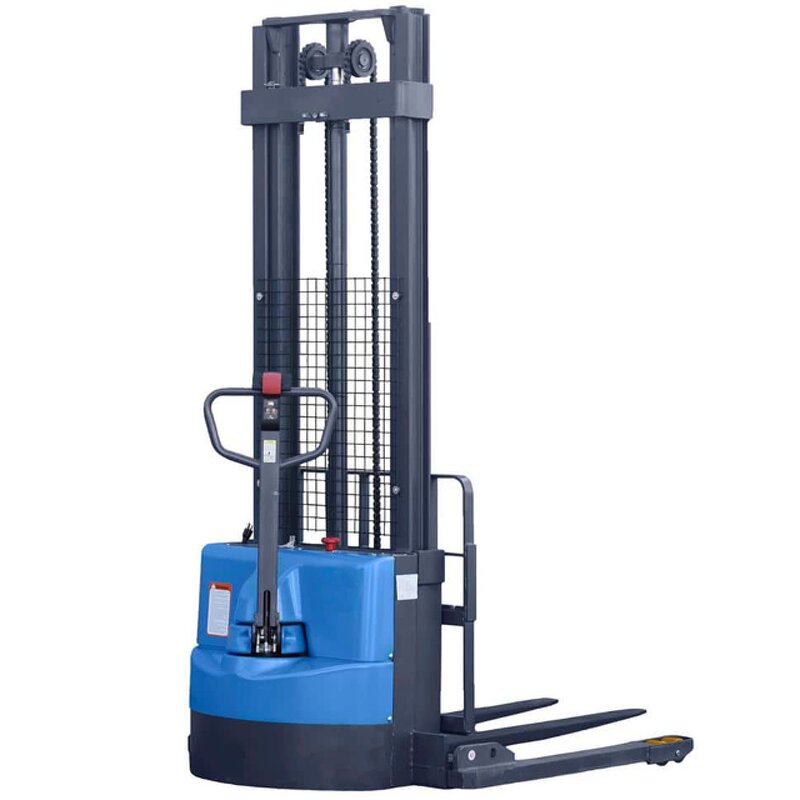 Electric Forklift Stacker Manufacturer - Stand up 1-1.5 Ton Warehouse Workshop