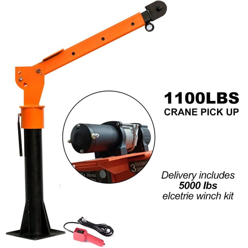 Truck Mounted Crane Factory - DC 12V/24V 1000kg Lifting Capacity Electric
