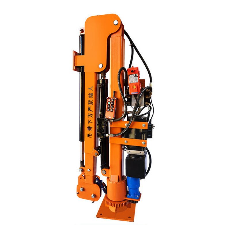 Mini Truck Crane Manufacturer - Hydraulic 2 Ton Capacity Remote Control Cable