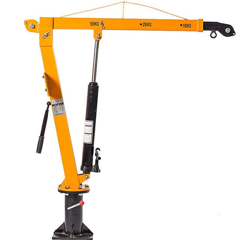 Pickup Truck Crane Factory - 500-1000kg 1 Ton Mini with Electric Winch