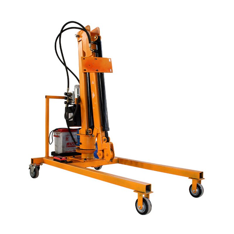 Mini Truck Crane Factory - Portable 1000kg Telescopic Boom Electric Mobile