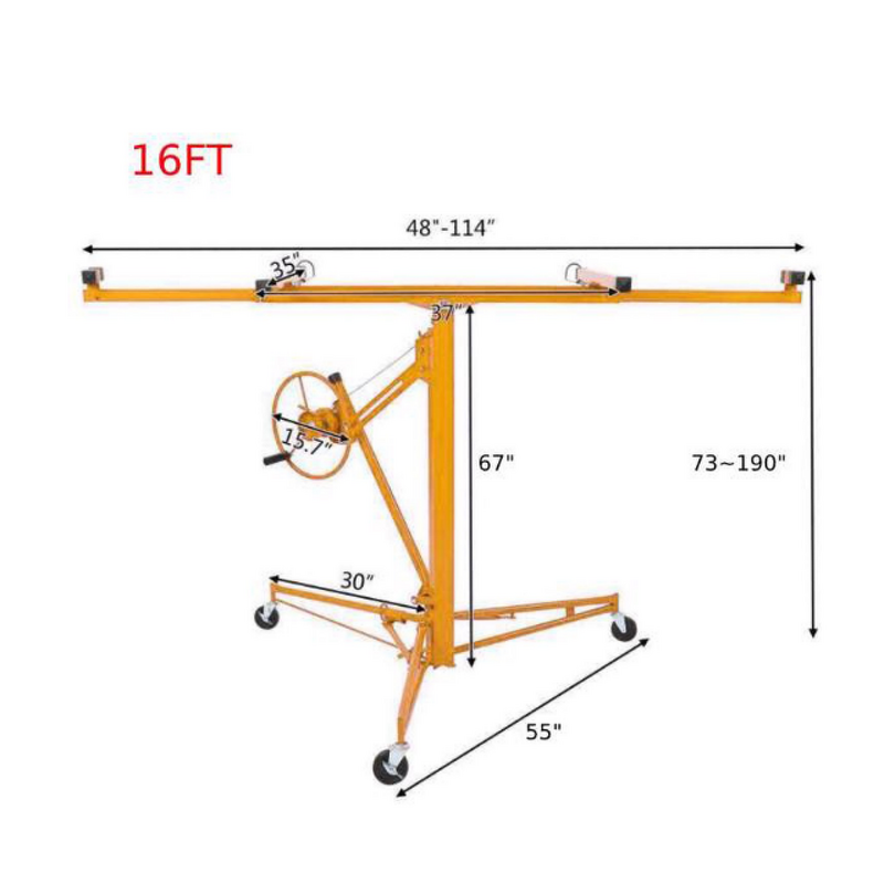 Drywall Lift Manufacturer - Panel Hoist Jack with 360° Adjustable Arm