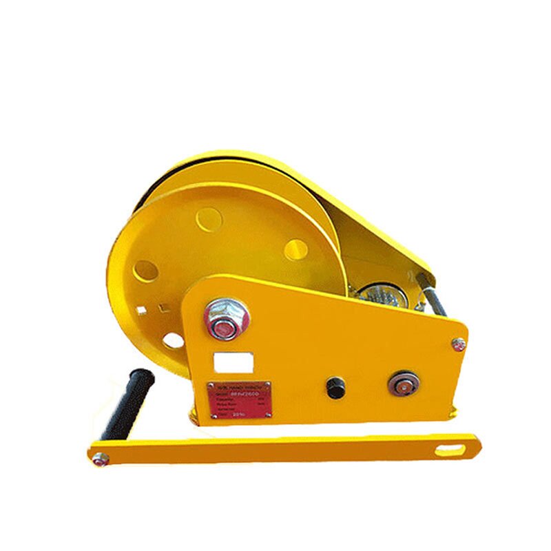 Manual Winch Manufacturer - Portable Lightweight Steel Hand Operated with Rope