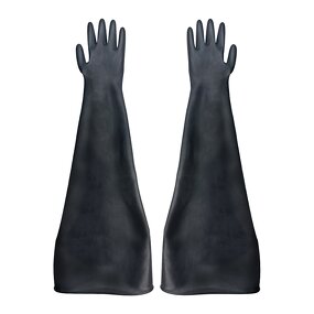 Butyl Rubber Gloves Manufacturer - High Performance Experimental Protective Shiny Dry Box Chemical