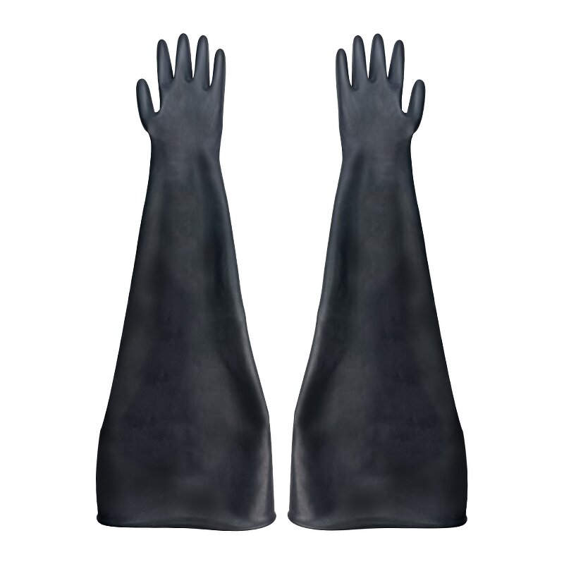 Butyl Rubber Gloves Manufacturer - High Performance Experimental Protective Shiny Dry Box Chemical