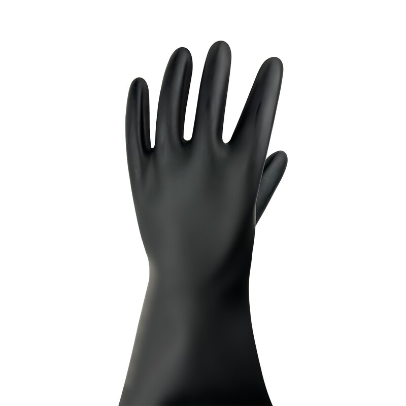 Butyl Rubber Industrial Gloves Manufacturer - High Strength Acid Alkali Chemical Resistant Short