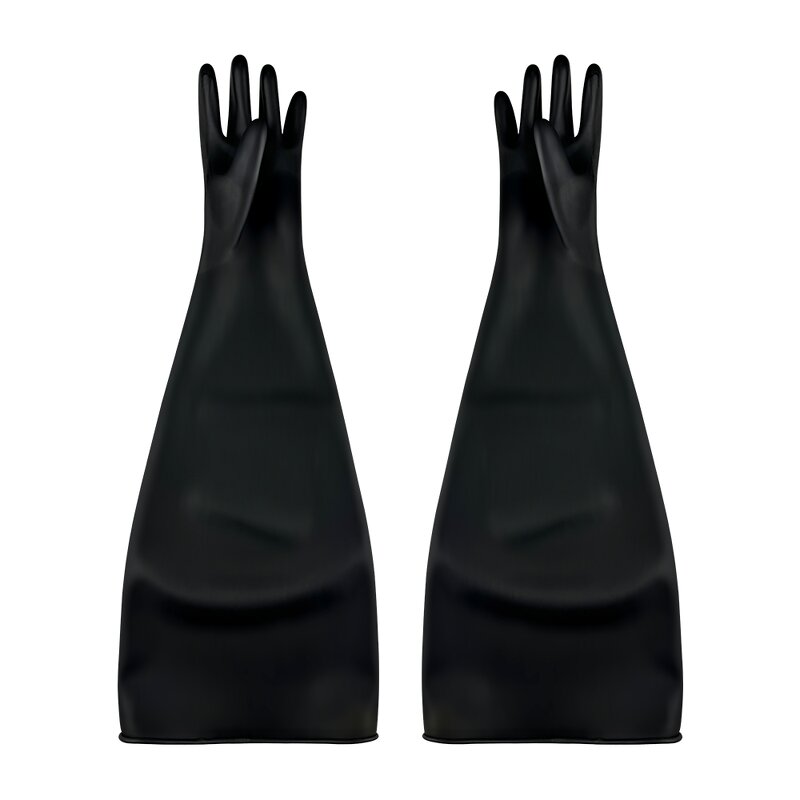 Butyl Rubber Gloves Manufacturer - 35CM Long Superior Protection Chemical Resistant Isolator Safety