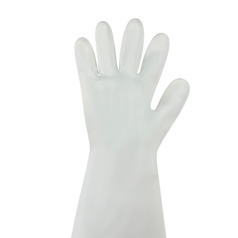 White Nitrile Rubber Gloves Manufacturer - 8INCH Factory Durable Heat Resistant Industrial Safety