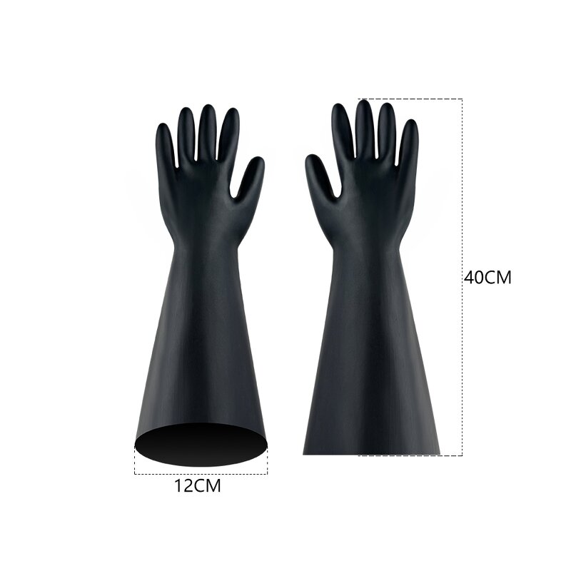 Dry Box Gloves Manufacturer - 400MM High Quality CSM Rubber Wear Resisting Chemical