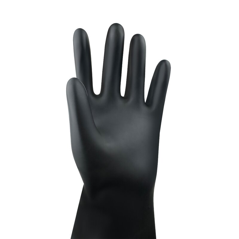 Butyl Rubber Industrial Gloves Manufacturer - High Strength Acid Alkali Chemical Resistant Short