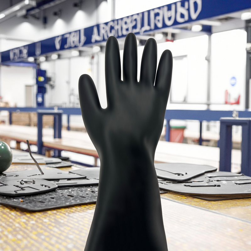 Neoprene Gloves Manufacturer - Acid Alkali Oils Corrosion Resistant High Durability Various Work