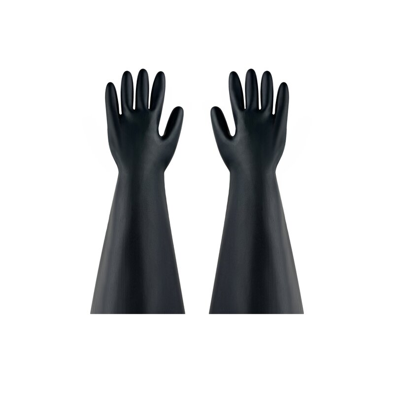 Dry Box Gloves Manufacturer - 400MM High Quality CSM Rubber Wear Resisting Chemical