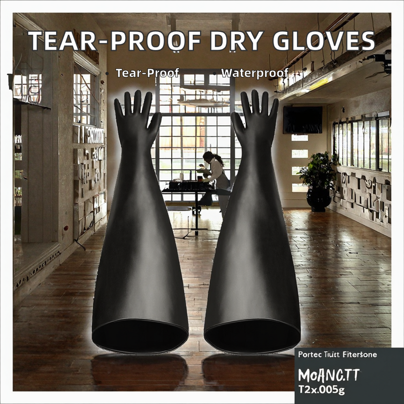 Dry Box Safety Gloves Manufacturer - Waterproof Work New Design Tear Resistance Latex