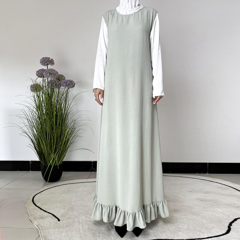 Abaya Factory - Wholesale Modest Solid Color Satin Sleeveless for Women