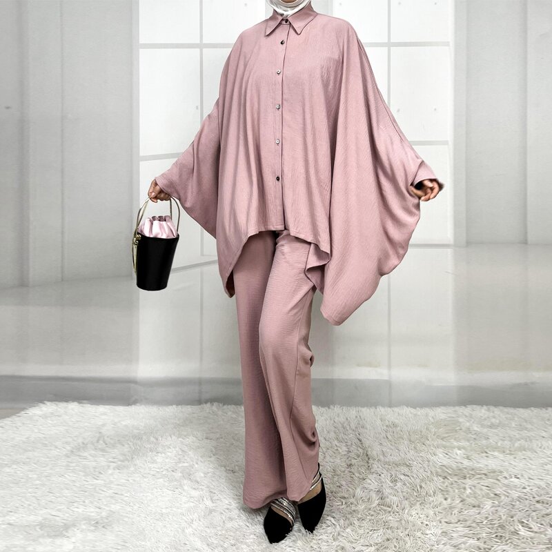 Muslim Abaya Set Manufacturer - New Modest Fancy Ramadan Eid Turkish Polyester