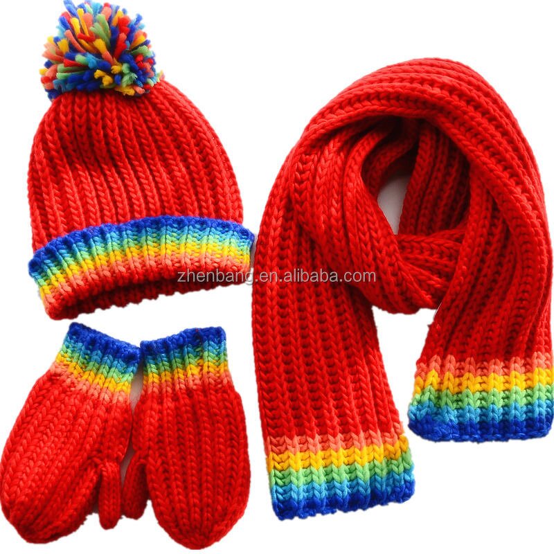 Children Scarf Manufacturer - Kids Knit Chunky Scarf Soft Acrylic Fabric Gift