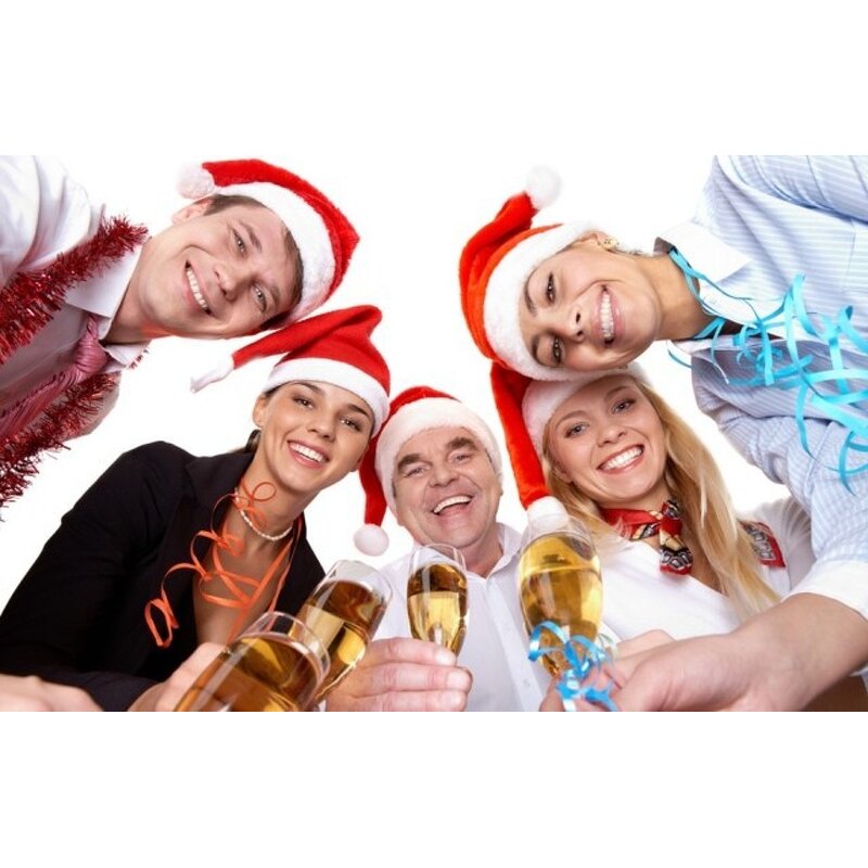 Santa Costume Factory - Custom Logo Men's Deluxe Adults Suit Christmas