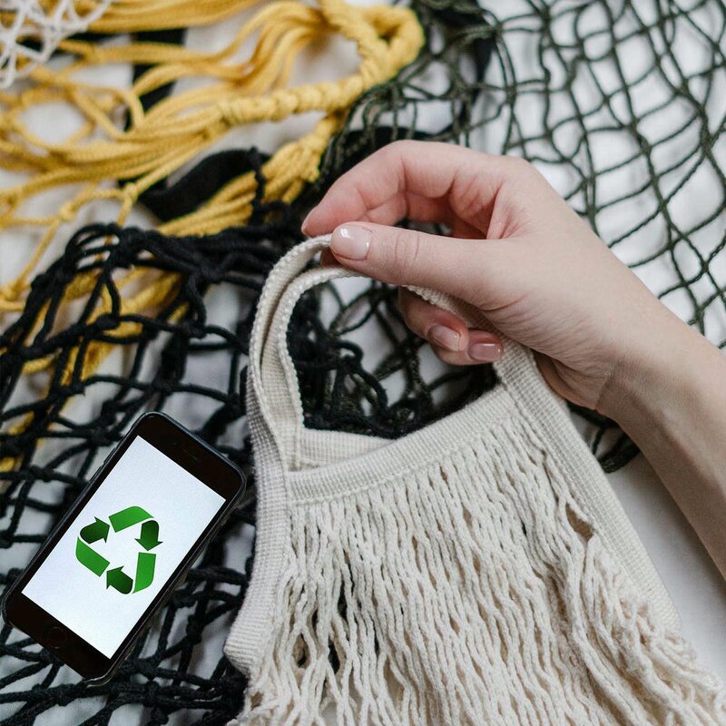 Produce Bags Factory - Reusable Cotton Mesh Washable Vegetable Shopping Bag