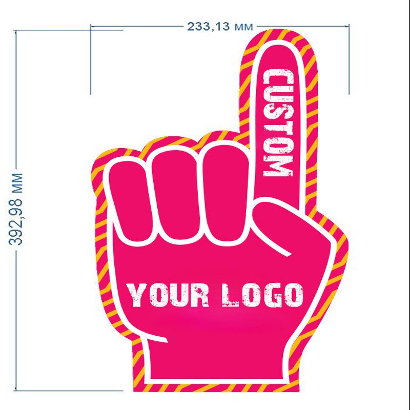 Foam Hand Gloves Factory - Wholesale Custom EVA Foam Cheerleading Victory Gesture