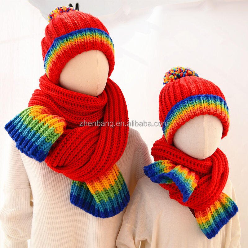 Children Scarf Manufacturer - Kids Knit Chunky Scarf Soft Acrylic Fabric Gift