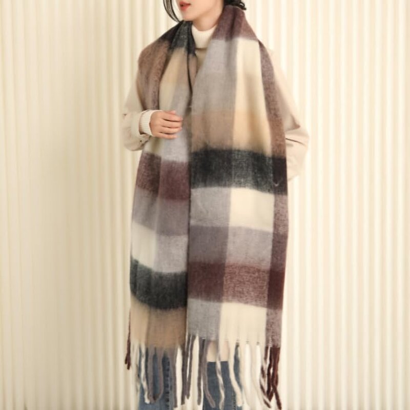 Polyester Scarf Factory - Oversized Chunky for Women Winter Warm Blanket Big