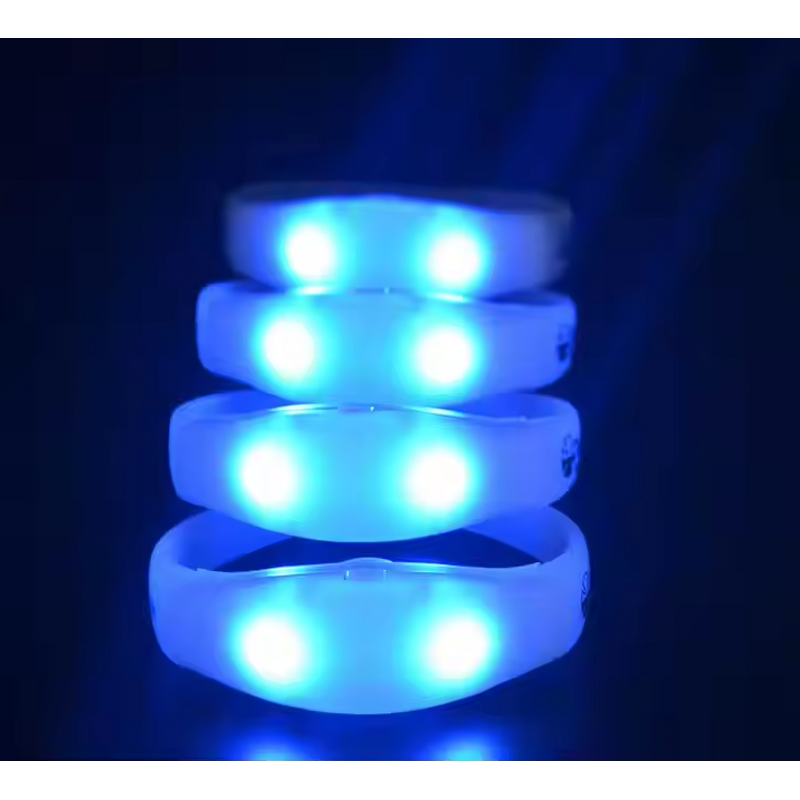LED Bracelet Manufacturer - 7 Colors Voice Control Flashing Bangle for Party
