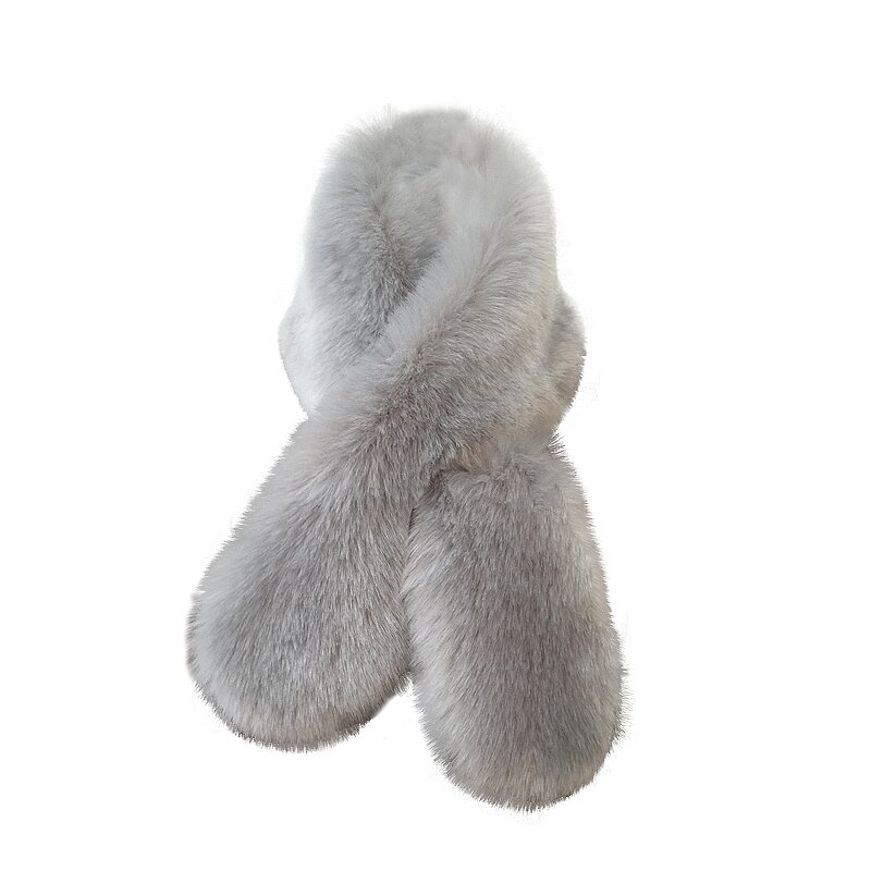 Faux Fur Scarf Manufacturer - Custom Soft Artificial with Ball Rabbit Fur Scarf