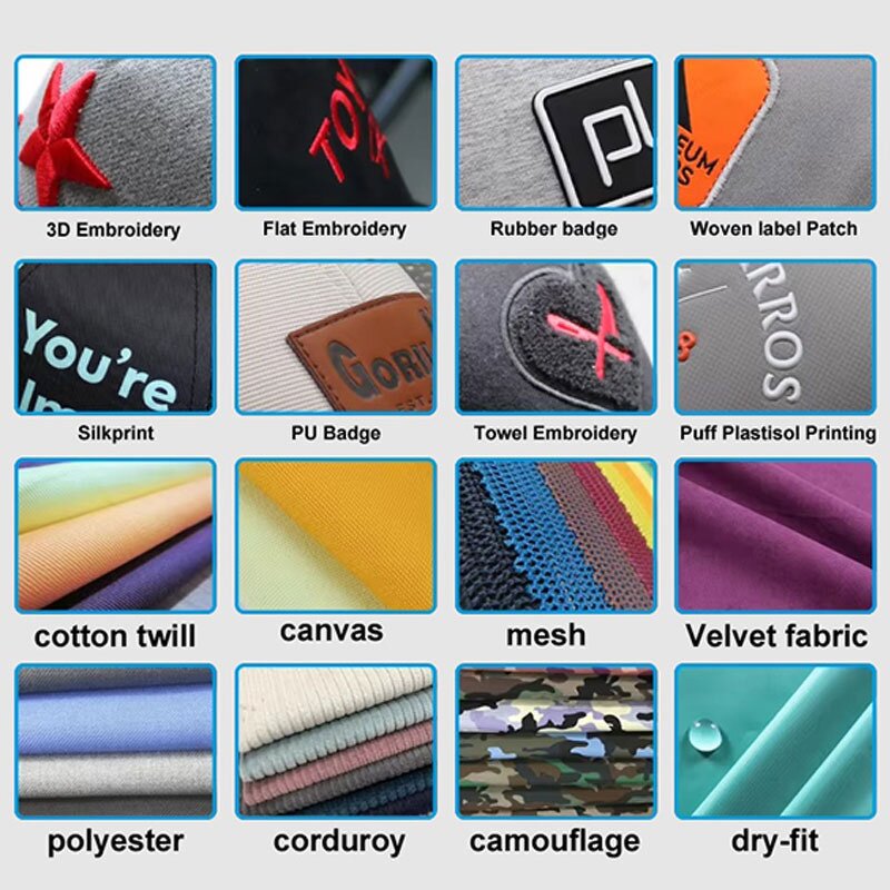 Bucket Hat Factory - Custom Cotton Puffy with Letter Embroidery Unisex