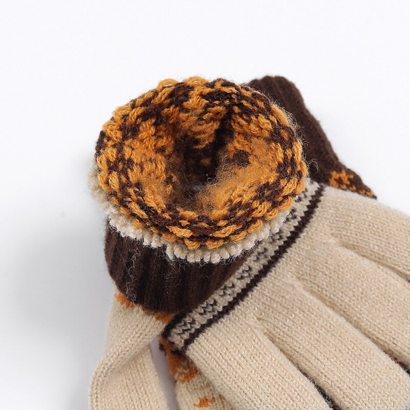 Touch Screen Gloves Manufacturer - Winter Snow Flower Printing Keep Warm