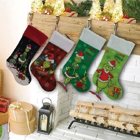 Dog Christmas Stocking Manufacturer - Polyester Sustainable Needlepoint Decorative