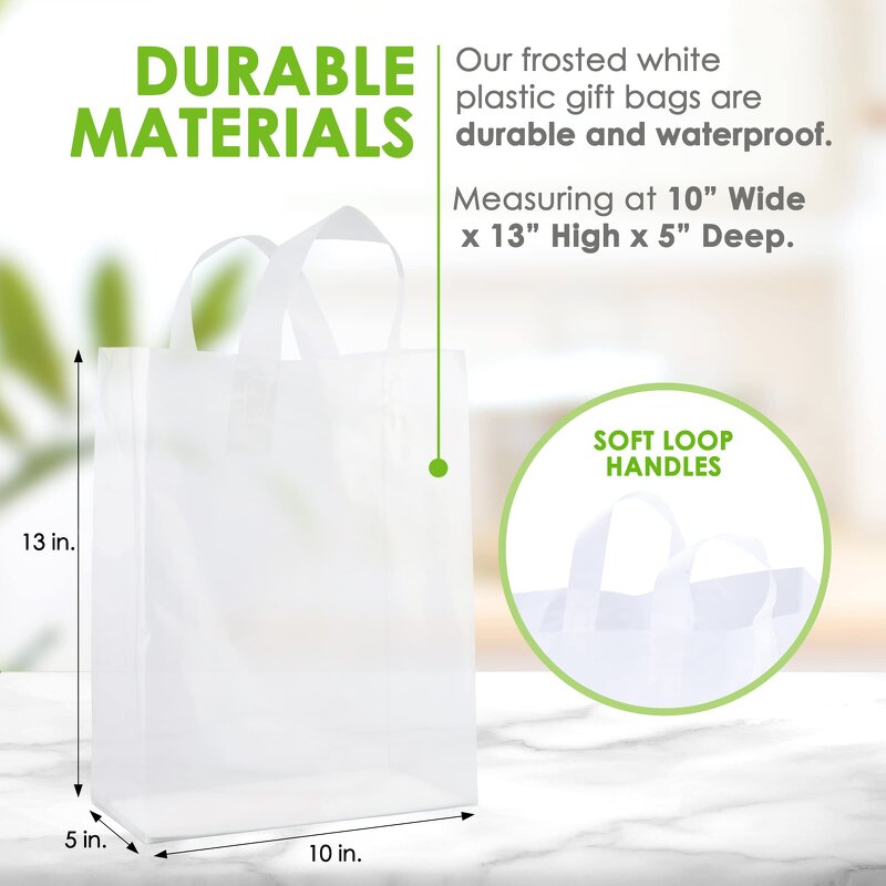 Plastic Shopping Bag Factory - Logo Print Promotional with Handle Bag