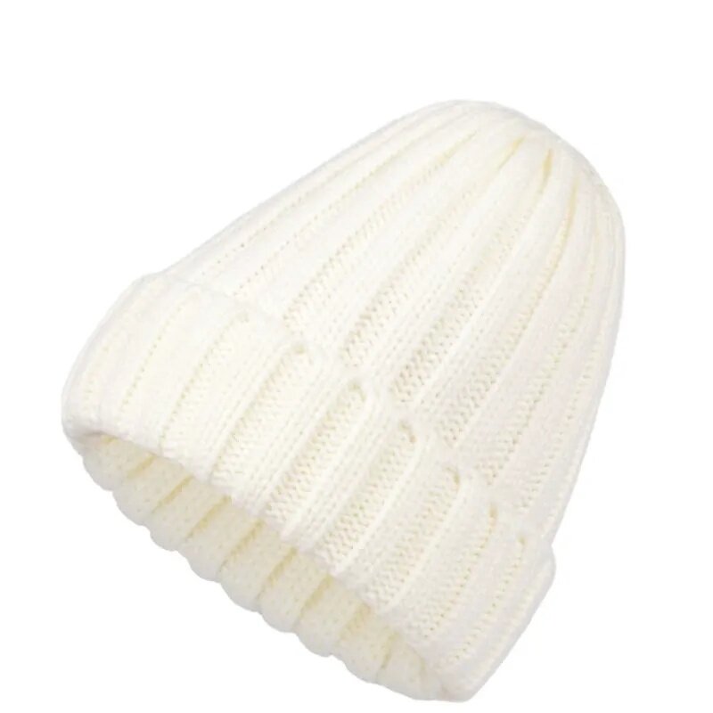Beanie Hat Manufacturer - Customized Thick Knit 100% Acrylic with Turned-up Edge